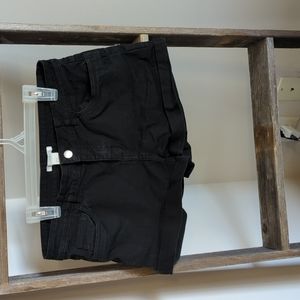 H&M black jean shorts.